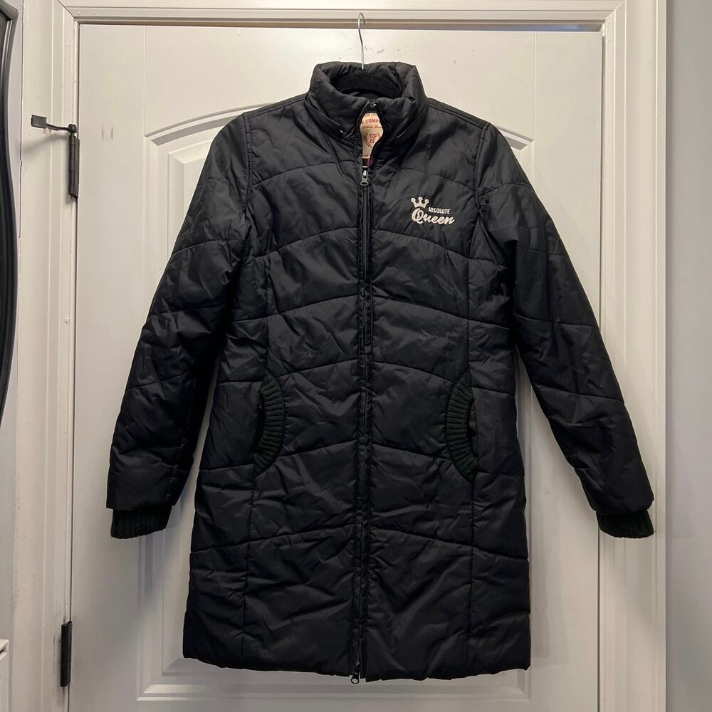 Fox Company Women’s Absolute Queen Full Zip Lightweight Puffer Jacket Sz 2 Black